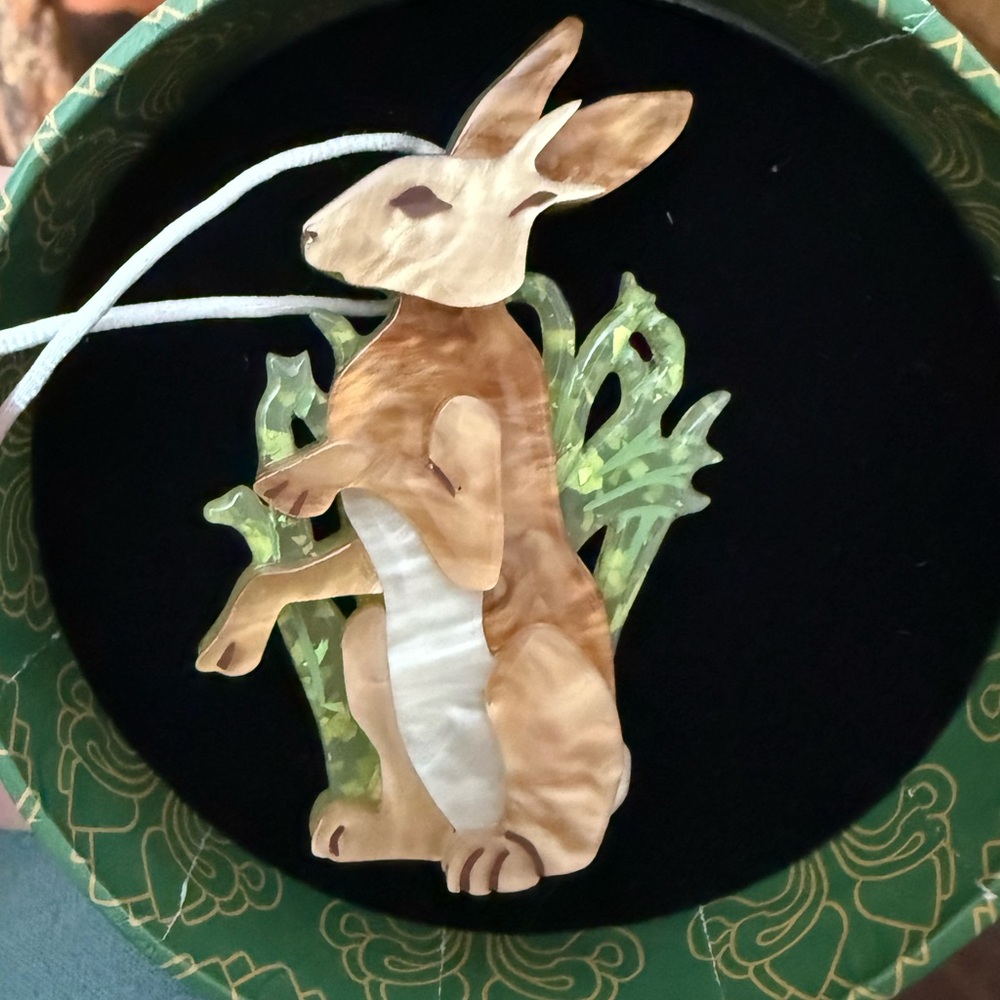 🐰Habitual Hare Erstwilder Rabbit Brooch Pin